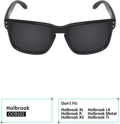 Vista 3 de Galvanic Lentes de repuesto para gafas de sol Oakley Holbrook OO9102 2.244 in - Múltiples opciones Adapt Gray Photochromic