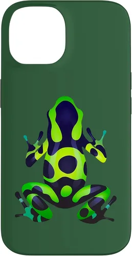 Vista 4 de Green & Black Poison Dart Frog Colored Exotic Amphibian Pet Case for iPhone 16