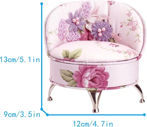 Vista 7 de Felice Ann Joyero Joyero Mini Dollhouse Muebles Armario Sofá Cama Redonda, Talla única