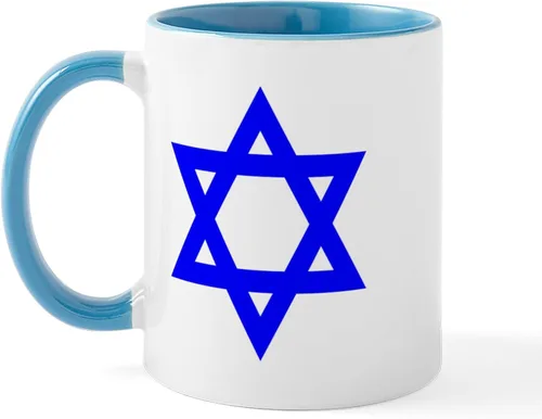 Vista 13 de CafePress STAR OF DAVID - Taza de café de cerámica (11.0 fl oz)