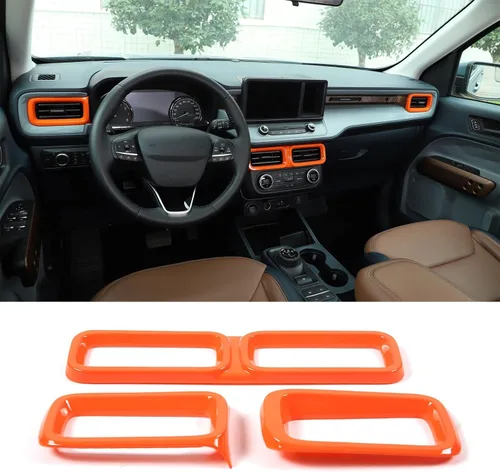 Vista 10 de TOYCIDFG Cubierta de marco de ventilación para consola central de automóvil compatible con Ford Maverick 2022-2024, accesorios de decoración