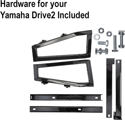 Vista 4 de GTW Kit de caja de carga de acero para carrito de golf Yamaha Drive2 - Se adapta a 2017 y más