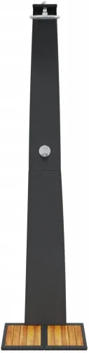 Vista 7 de vidaXL Ducha Exterior Negro
