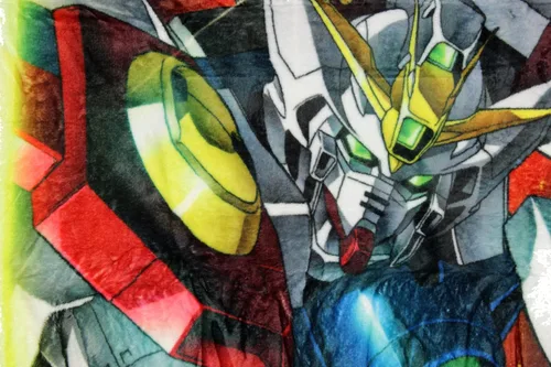 Vista 3 de Mobile Suit Gundam Wing Anime Shenlong Manta de felpa súper suave de 45 x 60 pulgadas