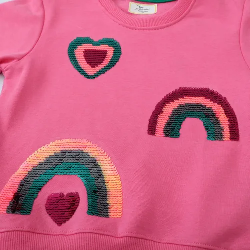 Vista 32 de Sudaderas para niñas pequeñas, cuello redondo, sin botones, de manga larga, para invierno, casual, ropa 2T-7T, Dinosaurio