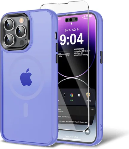 Vista 94 de Funda para iPhone 11 con protector de pantalla, compatible con MagSafe, ultra delgada, translúcida, mate, a prueba de golpes, color negro