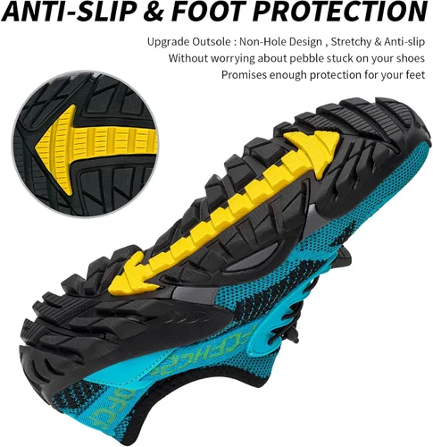 Vista 5 de SOBASO Zapatos de agua para mujer, secado rápido, senderismo, natación, playa, río, zapatos para pesca, deportes acuáticos, buceo, vela, viajes