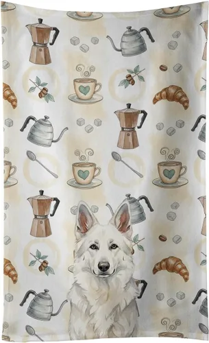 Vista 116 de Caroline's Treasures Afghan Hound - Toalla de cocina para barra de café, terciopelo frontal y lazo de algodón, lavable a máquina Sabueso afgano