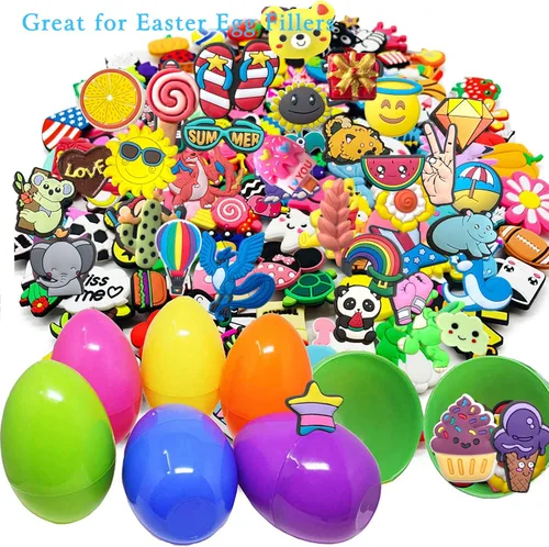 Vista 4 de Chankai 3050100125 dijes aleatorios para zapatos zuecos, zapatos, pulsera, decoración de zapatos, regalos de fiesta, Cloruro de polivinilo