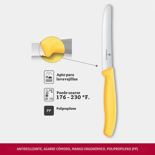 Vista 3 de Victorinox Swiss Classic - Cuchillo para tomate y pan de 4.5 pulgadas