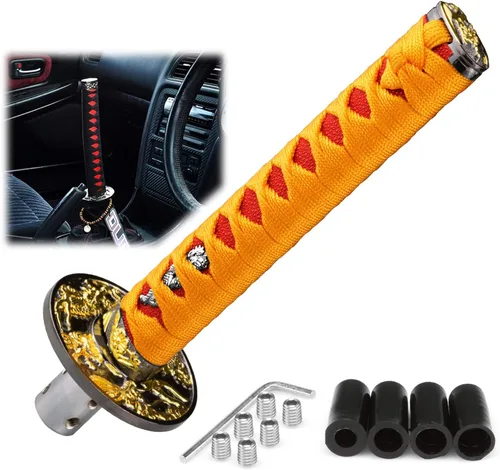 Vista 21 de EZAUTOWRAP Espada Samurai 5.9 pulgadas., 10cm, Negro Blanco