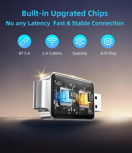 Vista 7 de Mini adaptador inalámbrico Carplay para iPhone de Apple, convierte adaptador de juego de coche con cable a inalámbrico, CarPlay Dongle Stick