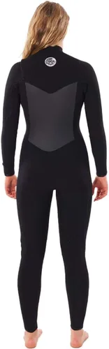 Vista 4 de Rip Curl Flashbomb - Traje de neopreno con cremallera en el pecho (3/2 GB, color negro, 8)