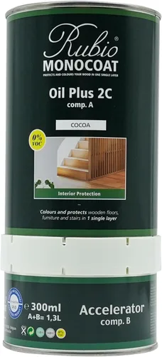 Vista 11 de Rubio Monocoat Tinte y acabado para madera de 650 pies cuadrados - Niebla 5% Oil Plus 2C Aceite de linaza ecológico de secado rápido