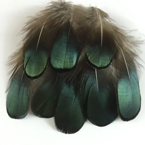 Vista 3 de Sowder 50pcs plumas de plumaje de faisán verde 1.5-3 pulgadas decoración de la boda del hogar