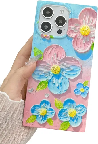 Vista 18 de Funda de silicona suave compatible con iPhone 17 de 6.3 pulgadas, funda protectora de silicona suave para mujer (mariposa azul)