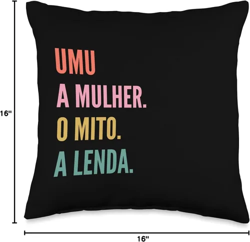 Vista 4 de Funny Portuguese First Name Design - Umu Throw Pillow
