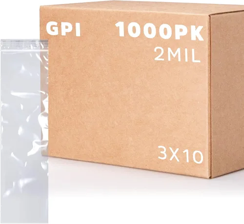 Vista 32 de Bolsas con cremallera de 1 pulgada x 8 pulgadas de largo, paquete de 12000