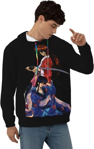 Vista 3 de Rurouni Kenshin - Sudadera con capucha y cordón