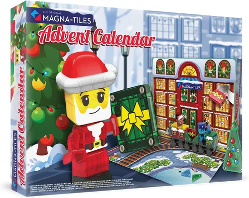 Vista 2 de MAGNA-TILES microMAGS Advent Calendar 34-Piece Magnetic Construction Set, The Original Magnetic Building