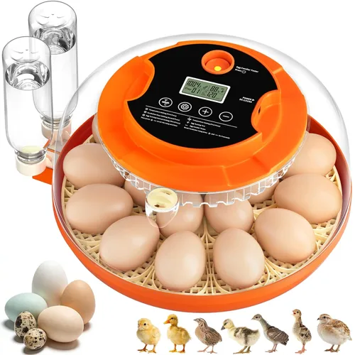 Vista 10 de Egg Incubators for Hatching Eggs, 18 Egg Incubator with Automatic Egg Turning and Humidity Control Incubator for Chicken Duck Quail Home Lab