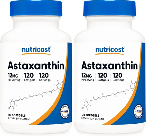 Vista 9 de Nutricost Astaxantina 12 mg, 30 cápsulas blandas, sin OMG y sin gluten