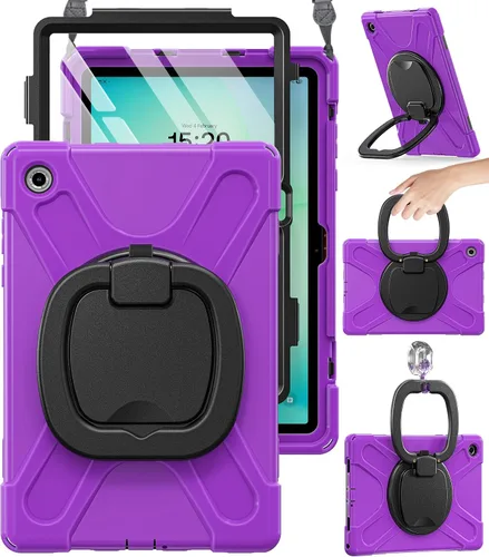 Vista 16 de BRAECN Case for Samsung Galaxy Tab A9+ Plus - 2023 Black Tablet A9+ Case Negro