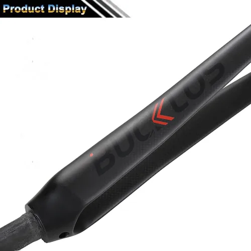 Vista 6 de BUCKLOS 1.126 in 700C Full Carbon Fiber Road Bike Rigid Fork, C-Type Clamp Brake, 1-1/8 Tubo recto sin rosca Superlight 3K T800 Bicicleta Frente