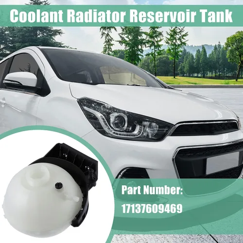 Vista 2 de X AUTOHAUX Tanque de depósito de expansión de recuperación de radiador de refrigerante 17137609469 para BMW 228i Base 2.0L L4 - Gas 2014-2016
