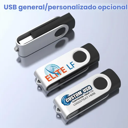 Vista 8 de ABLAZE Paquete de 10 unidades flash de 128 MB, USB 2.0 con cordones