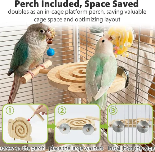 Vista 5 de Juguetes de búsqueda de aves con perca, para principiantes y mayores