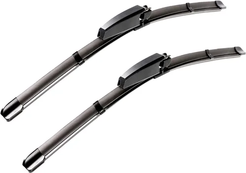 Vista 24 de ANRDDO Limpiaparabrisas de repuesto de fábrica para Audi A6 C6 S6 A6 2005-2011 Juego de limpiaparabrisas de 22"+22" con bloqueo superior