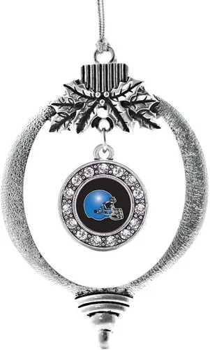 Vista 638 de Inspired Silver - Adorno de cromosoma 21 con dije de círculo de plata con joyas de circonita cúbica