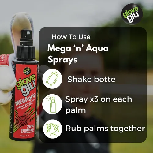 Vista 8 de gloveglu - Guantes de portero en espray Guantes de portero de 4.1 fl oz en aerosol MEGAgrip + guante de portero de 1.7 fl oz en aerosol para lavar