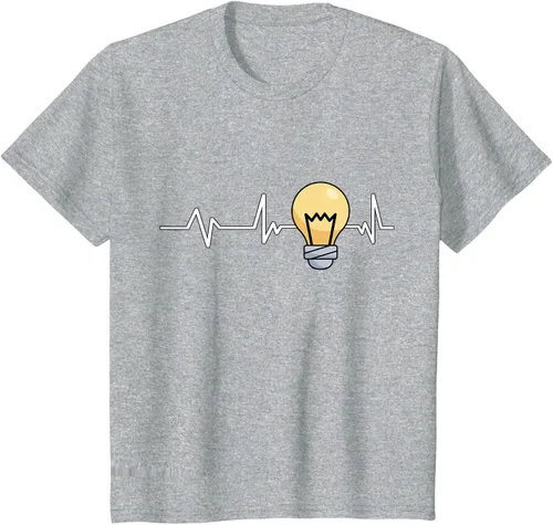 Vista 33 de Bombilla Heartbeat bombilla regalo bombilla bombilla camiseta Negro