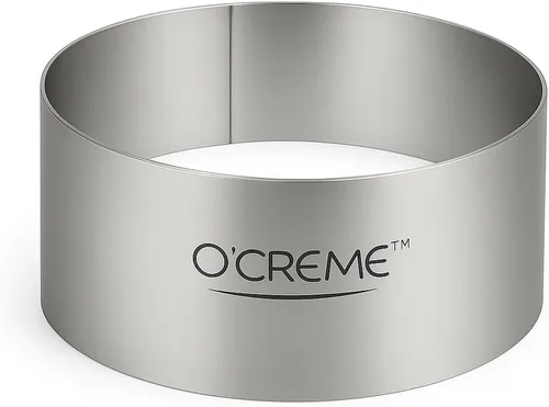 Vista 24 de O'Creme Anillo para Pastel de Acero Inoxidable Resistente Redondo Molde de Anillo para Pastel Mousse para Hornear, Decoración de Pasteles de Postre