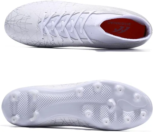 Vista 5 de Tacos de fútbol profesionales para hombre, zapatos de entrenamiento con picos altos, transpirables, atléticos, botas de fútbol para exteriores e