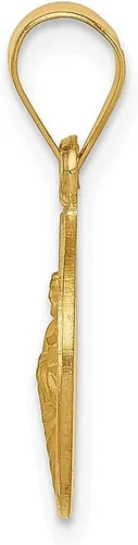 Vista 2 de ICE CARATS Collar con colgante de medalla de San Judas Tadeo San Judas Tadeo de oro amarillo de 18 quilates, joyería fina religiosa para mujer