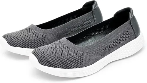 Vista 6 de TIOSEBON Women's Comfortable Loafer Flat Foam Mesh Slip-On Walking Shoes