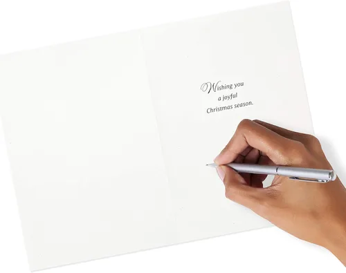 Vista 9 de Hallmark Image Arts - Juego de tarjetas navideñas en caja, elegantes letras (4 diseños, 24 tarjetas con sobres)