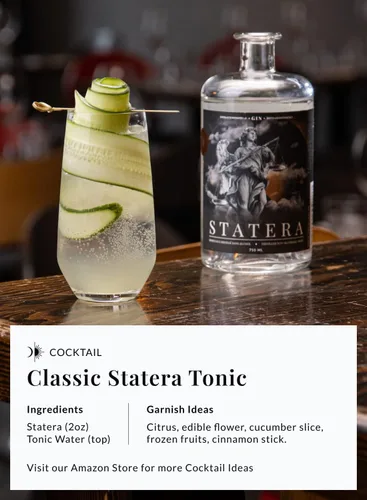 Vista 5 de Statera - Licores sin alcohol con electrolitos - Alternativa a la ginebra - Alternativa de licores destilados con botánicos de ginebra - Sin azúcar