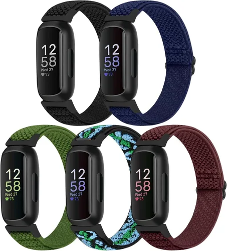 Vista 14 de Bcuckood Compatible con correas de reloj Fitbit Inspire 3/Inpsire 2/Inspire/Inpsire HR/Ace 2/Ace 3, correa elástica ajustable de repuesto