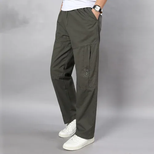 Vista 2 de SUTIL Men's Hiking Cargo Pants Lightweight Outdoor Travel Pants with Multi-Pockets for Fishing Camping Work