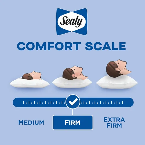 Vista 7 de Sealy Slumber - Almohada de equilibrio de temperatura de algodón estándar/Queen (2 unidades)