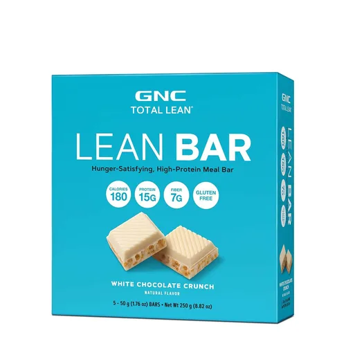 Vista 7 de GNC Total Lean Bar Barra de comida con alto contenido de proteínas y satisfying con hambre Yogur de arándanos 5 barras