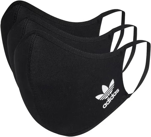 Vista 9 de Adidas Originals - Fundas faciales estándar, paquete de 3 Negro