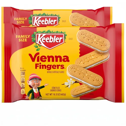Vista 11 de Keebler Vienna Fingers - Galletas con relleno de crema, tamaño familiar, 16.3 onzas