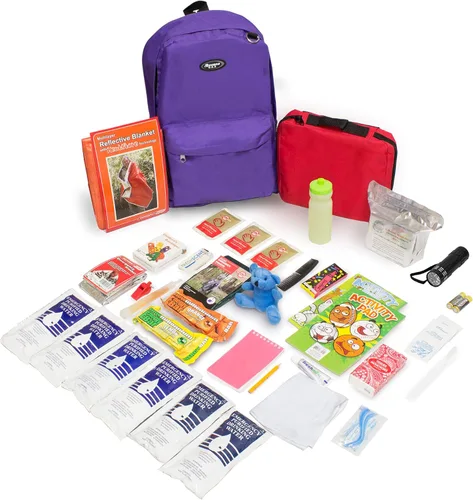 Vista 9 de Emergency Zone - Kit de supervivencia de emergencia de lujo para niños de 72 horas Keep-Me-Safe