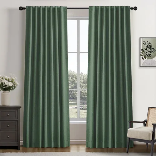 Vista 72 de UHITECH Short Blackout Curtains for Bedroom 24 Inch Long 2 Panels, Beige