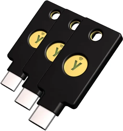 Vista 12 de Yubico - Clave de seguridad C NFC - Compatibilidad básica - Autenticación multifactor (MFA) Clave de seguridad y llave de acceso, Conexión a través